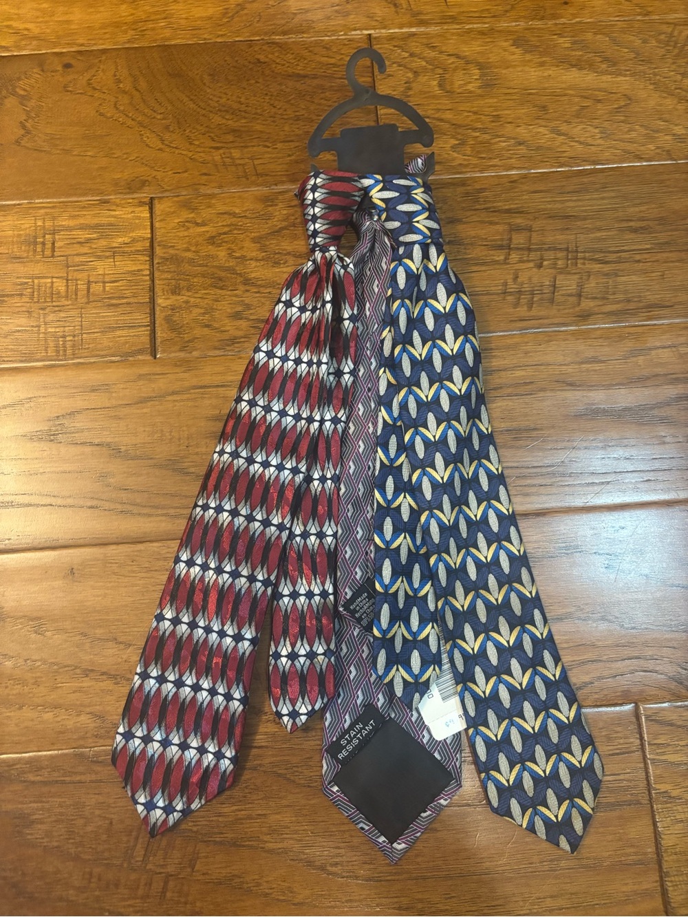 Mark Nason Boys' Patterned Ties - Red & Blue